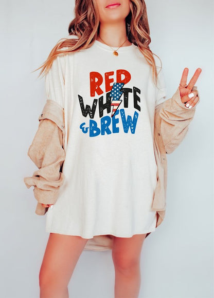 Red White and Brew Patriotic Tee