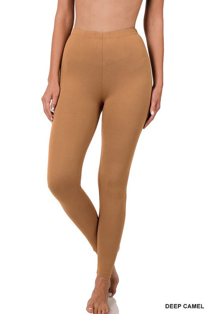 BRUSHED DTY MICROFIBER FULL LENGTH LEGGINGS