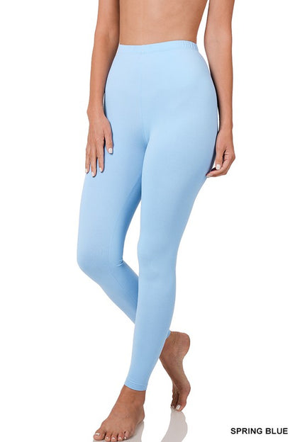 BRUSHED DTY MICROFIBER FULL LENGTH LEGGINGS