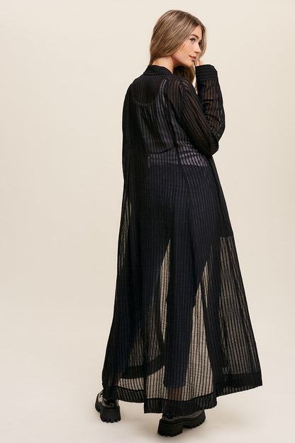 Long Button Down Shirt Maxi Dress