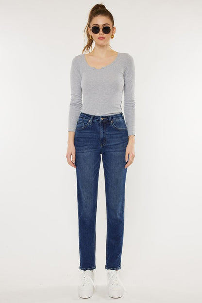 Kan Can USA High Rise Slim Straight Jeans