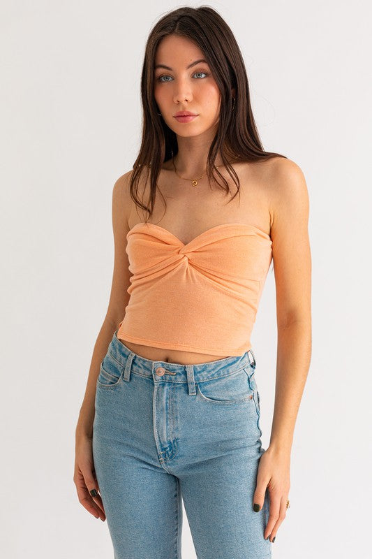 TWIST TUBE CROP TOP