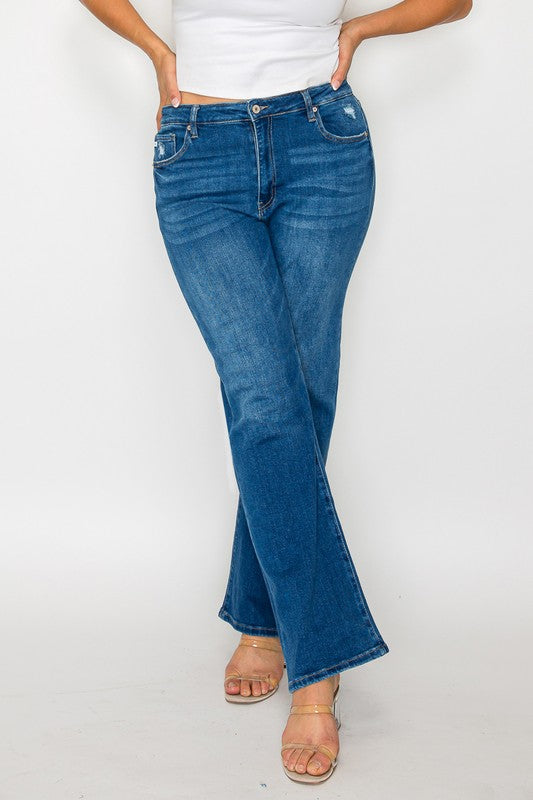 bytos Cat's Whiskers High Rise Straight Jeans