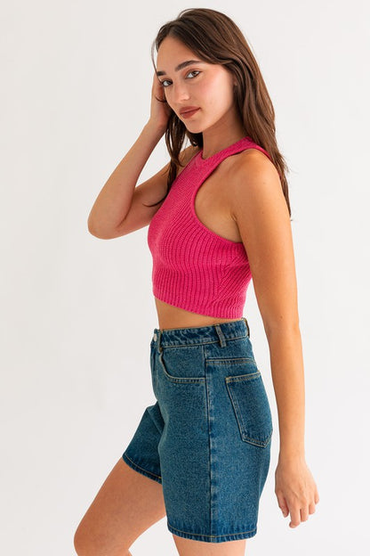 MID LENGTH DENIM SHORTS