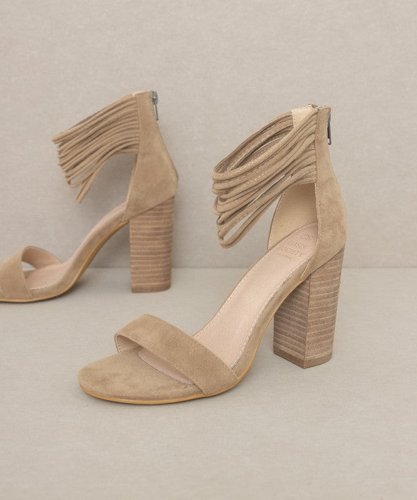 Strappy Ankle Wrapped Heel