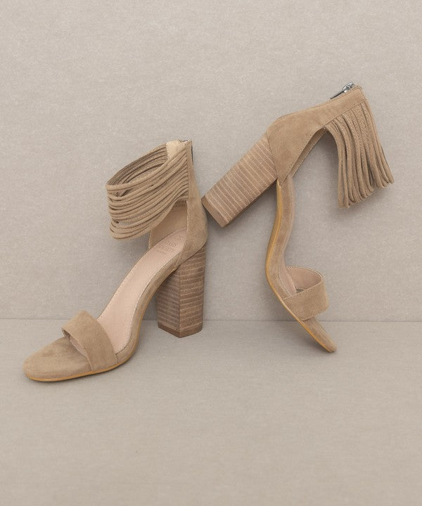 Strappy Ankle Wrapped Heel