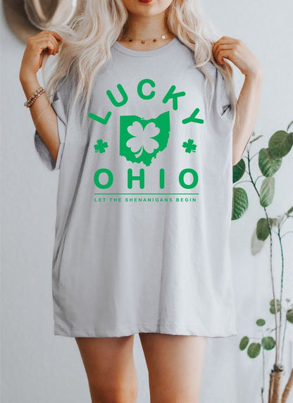 Lucky Ohio Patrick's Day Crew Tee