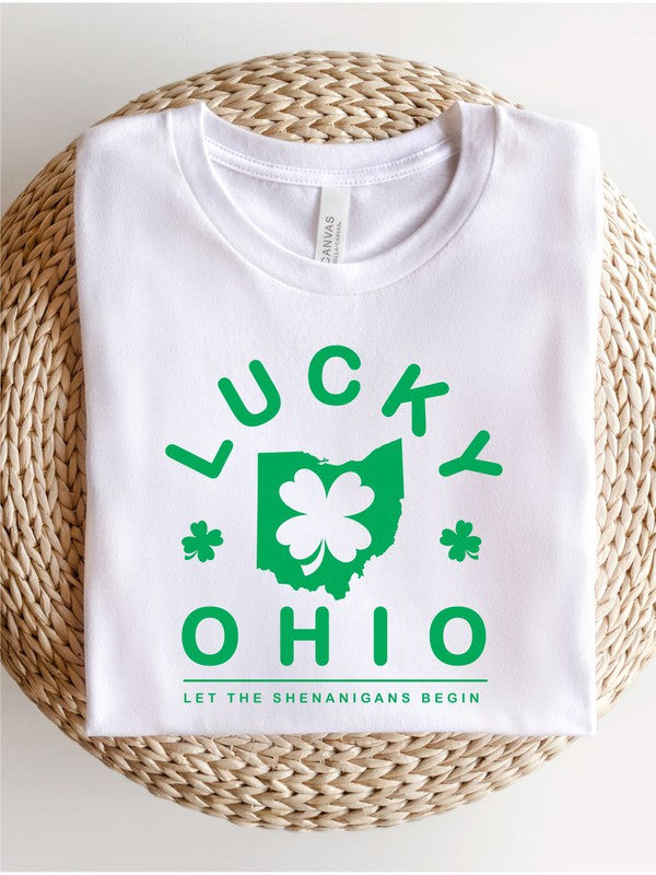 Lucky Ohio Patrick's Day Crew Tee