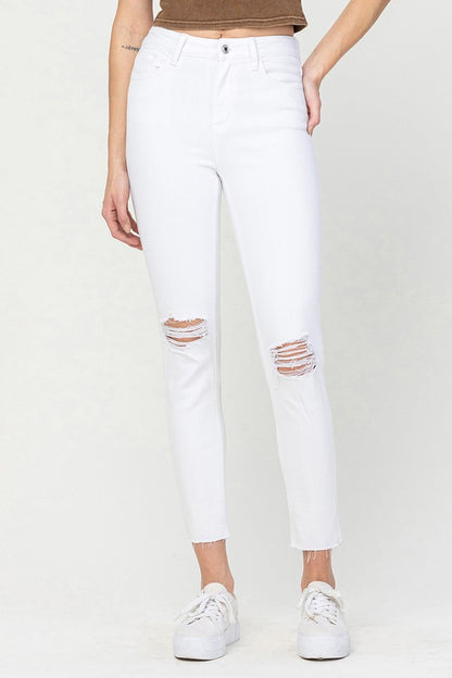 VERVET by FLYING MONKEY HIGH RISE CROP SKINNY