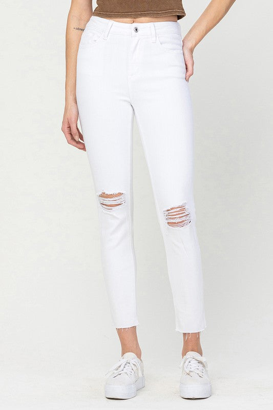 VERVET by FLYING MONKEY HIGH RISE CROP SKINNY