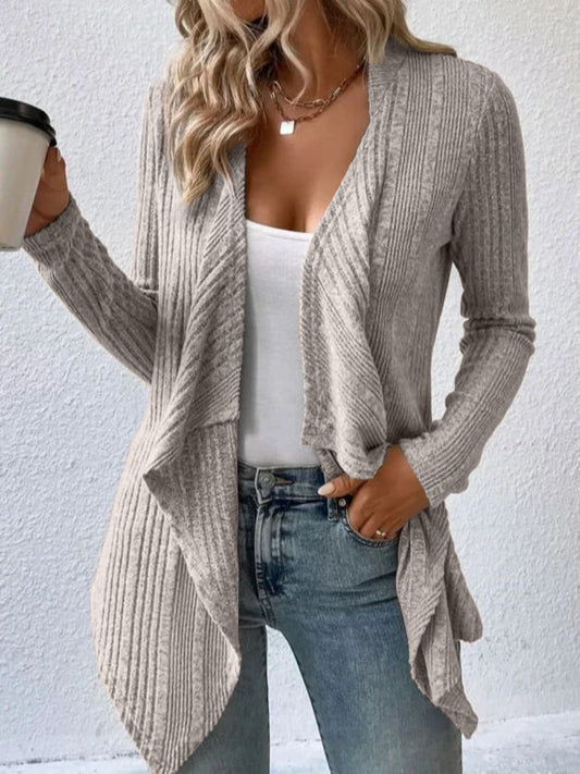 Open Front Long Sleeve Cardigan