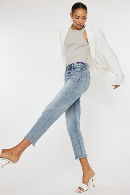 KAN CAN USA HIGH RISE STRAIGHT FIT JEANS