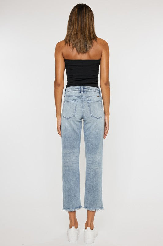 KAN CAN USA HIGH RISE STRAIGHT FIT JEANS