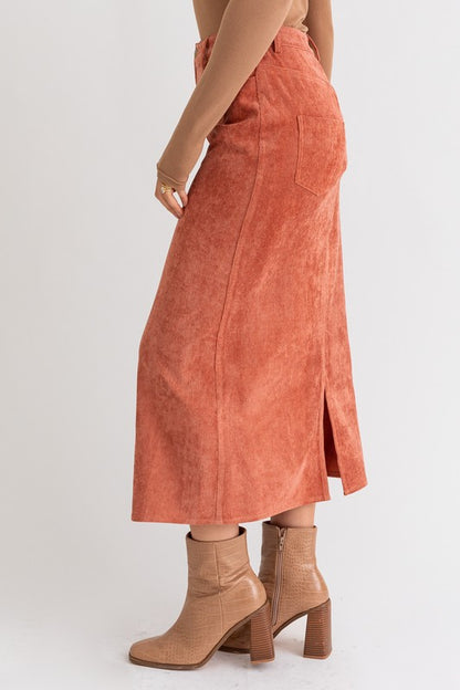 CORD MAXI SKIRT