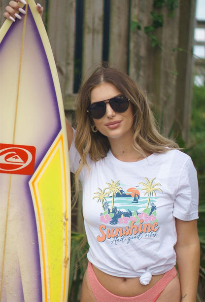 Sunshine and Good Vibes Graphic Tee