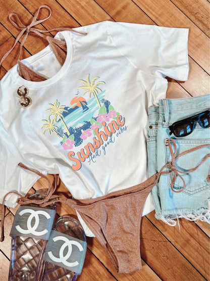 Sunshine and Good Vibes Graphic Tee