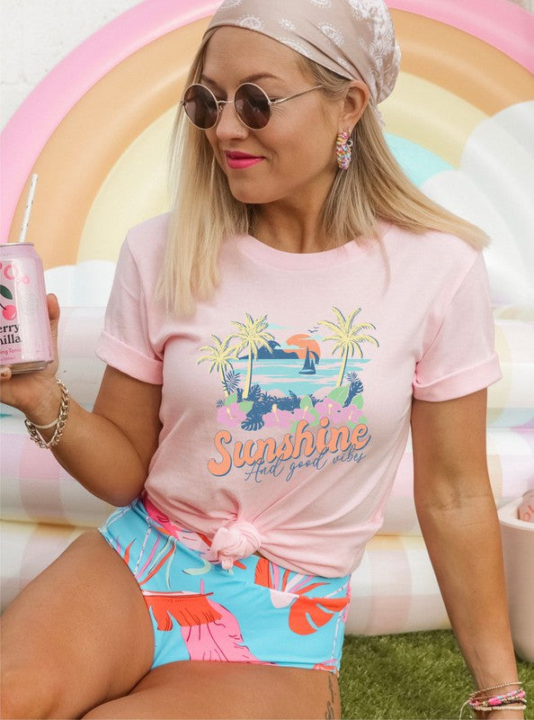 Sunshine and Good Vibes Graphic Tee