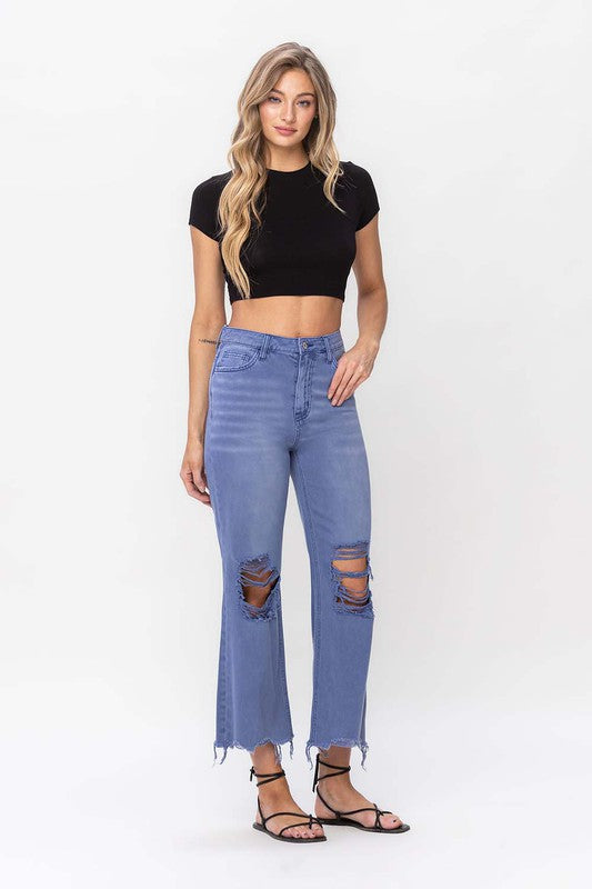 VERVET By Flying Monkey 90"s Vintage Crop Flare Jeans