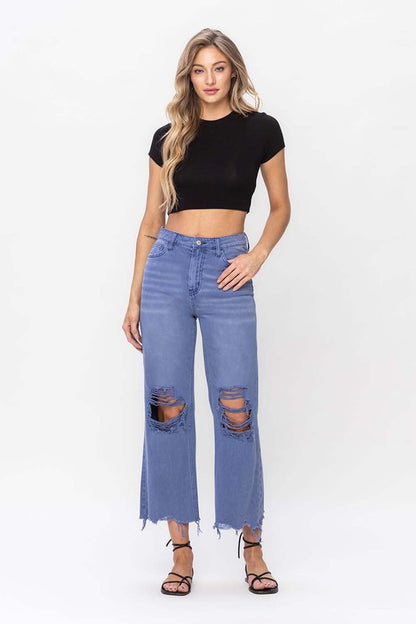 VERVET By Flying Monkey 90"s Vintage Crop Flare Jeans