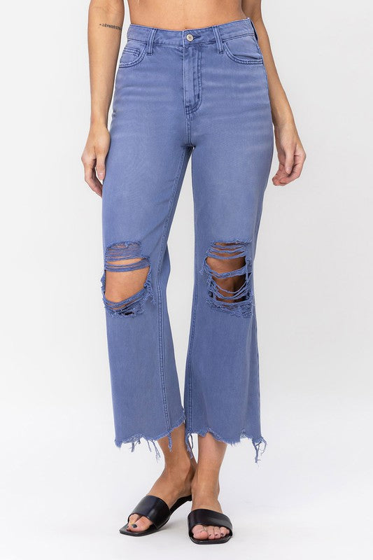 VERVET By Flying Monkey 90"s Vintage Crop Flare Jeans