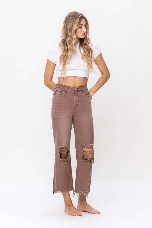 VERVET By Flying Monkey 90S VINTAGE CROP FLARE JEAN