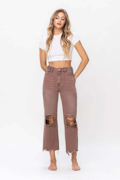 VERVET By Flying Monkey 90S VINTAGE CROP FLARE JEAN