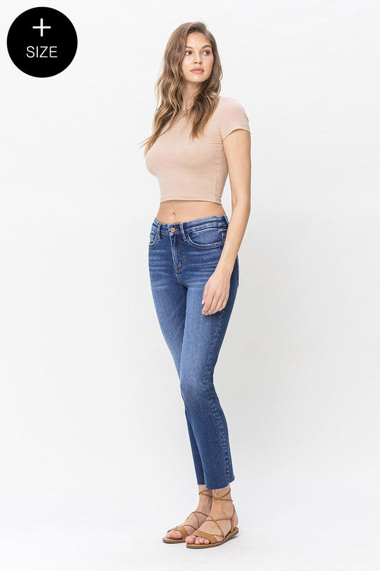 Vervet By Flying Monkey Plus Size High Rise Slim Straight Jeans