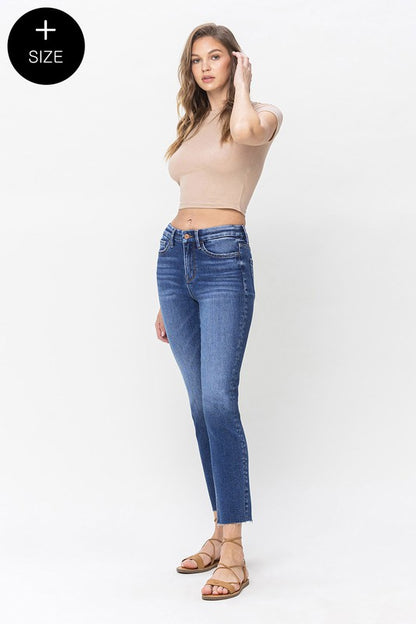 Vervet By Flying Monkey Plus Size High Rise Slim Straight Jeans