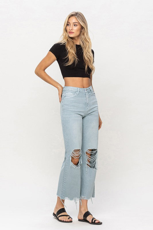 VERVET by Flying Monkey 90"s Vintage Crop Flare Jeans