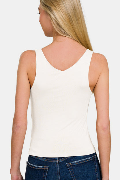 Double Layer V Neck Tank