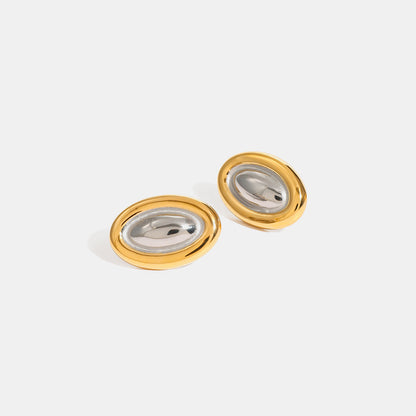 18K Gold-Plated Stainless Steel Stud Earrings