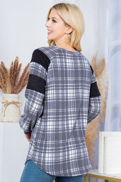 Plaid Pullover Sweater