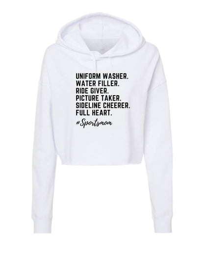 Sports Mom Cropped Hoodie