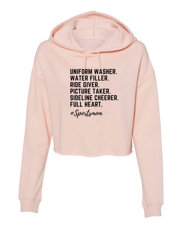 Sports Mom Cropped Hoodie