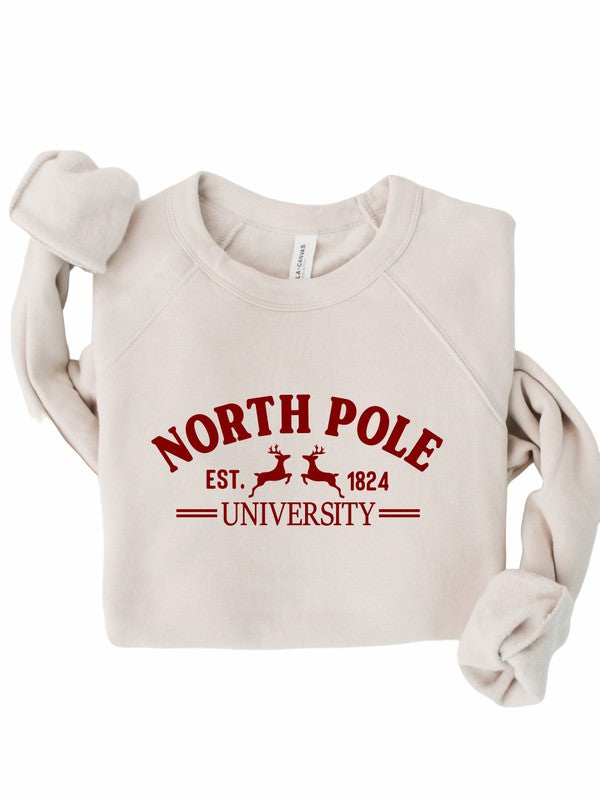 North Pole University Graphic Premium Crew