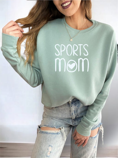 Sports Mom Heart Premium Bella Canvas Sweatshirt