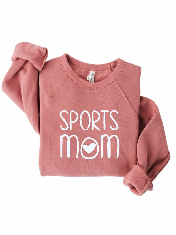 Sports Mom Heart Premium Bella Canvas Sweatshirt