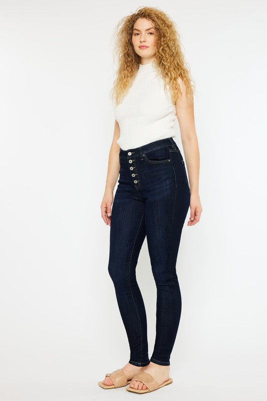 Kan Can USA Curvy Fit High Rise Super Skinny Jeans