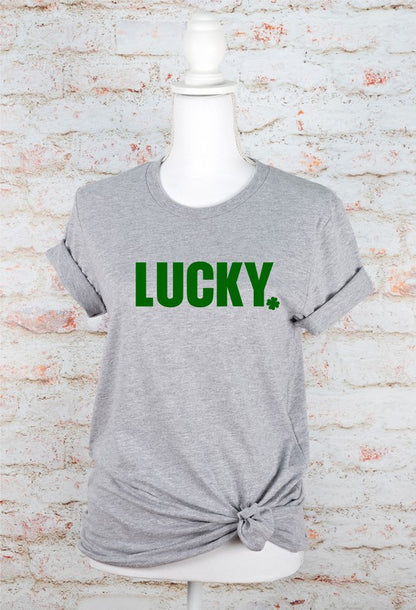 Lucky Shamrock St. Patrick's Day Crew Tee