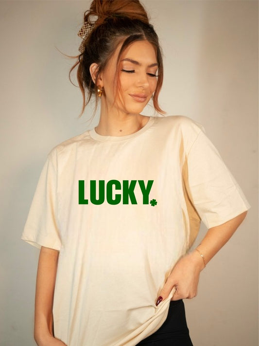 Lucky Shamrock St. Patrick's Day Crew Tee