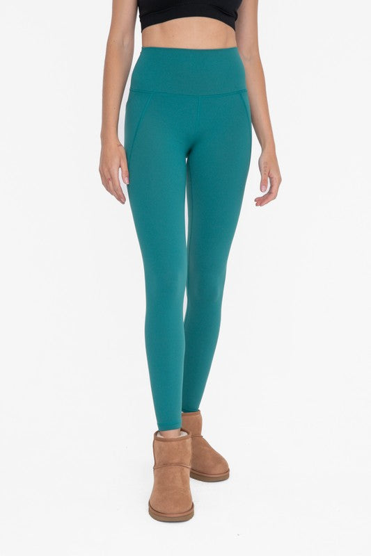 Tapered Band Essential Solid Highwaist Leggings