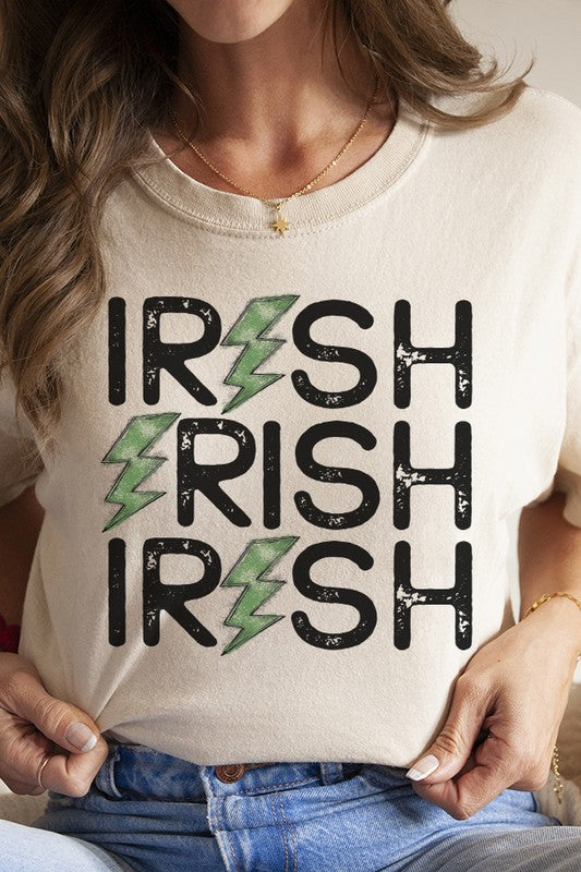 St Patrick's Day Irish Bolt Block Graphic Tee