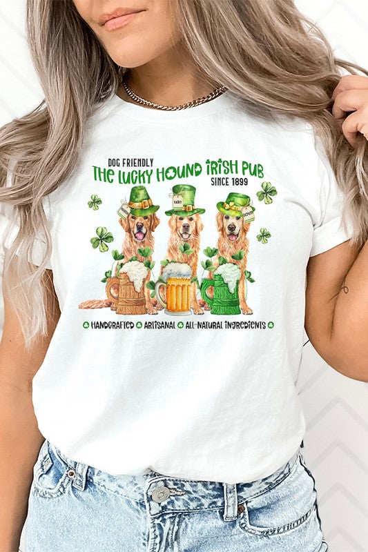 St Patrick's Day Lucky Hound Irish Pub Tee