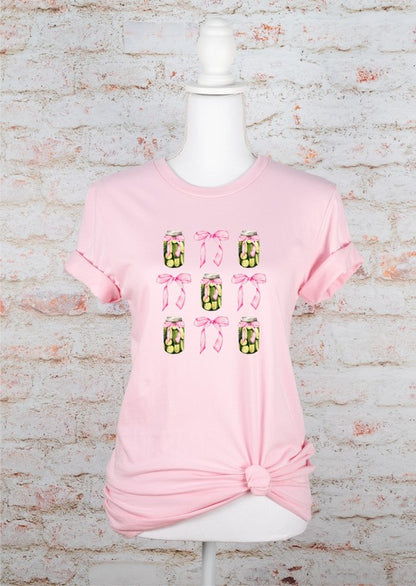 Pickle Coquette Ribbon Graphic Tee