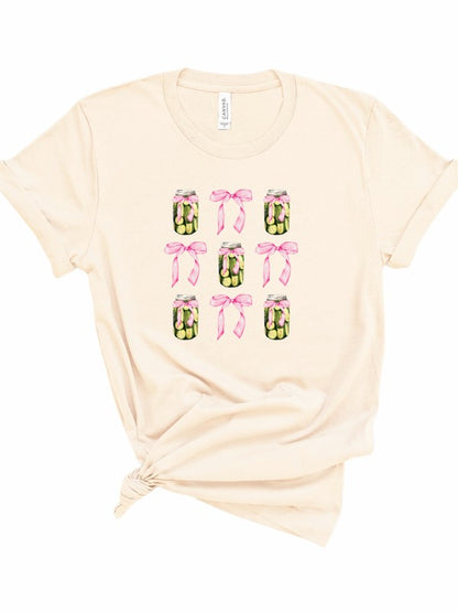 Pickle Coquette Ribbon Graphic Tee