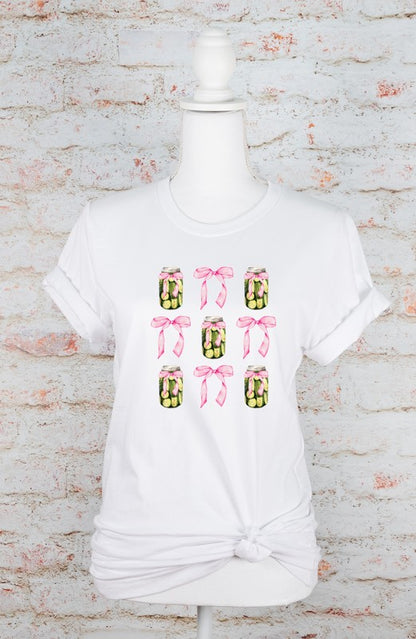 Pickle Coquette Ribbon Graphic Tee