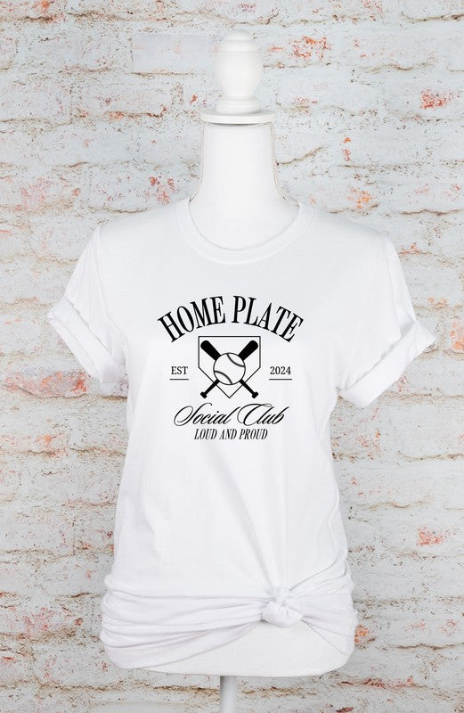 Black Ink Homeplate Social Club Graphic Tee