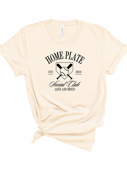 Black Ink Homeplate Social Club Graphic Tee