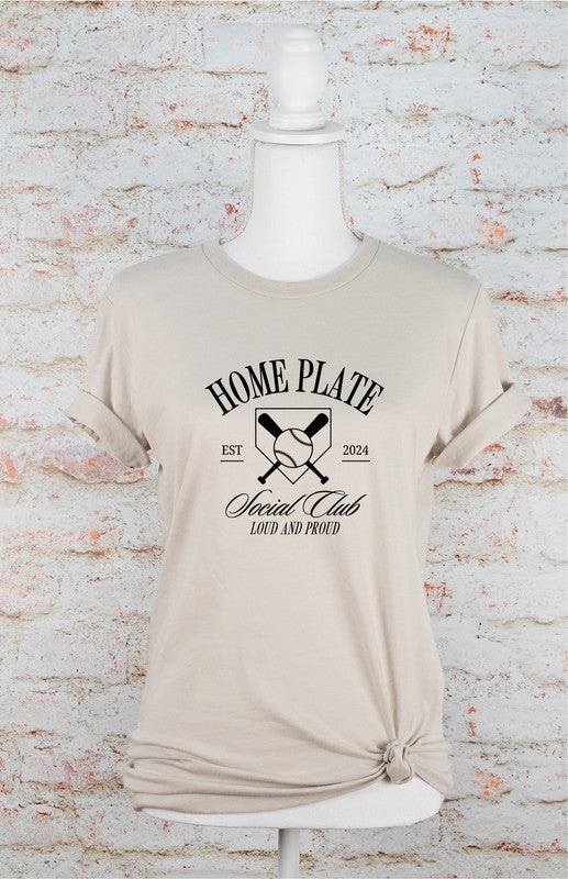 Black Ink Homeplate Social Club Graphic Tee