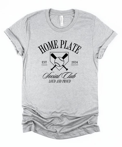 Black Ink Homeplate Social Club Graphic Tee